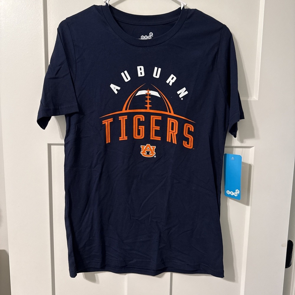 Gen2 Auburn Tigers Youth T-Shirt - Color Navy - Size L 14/16 New